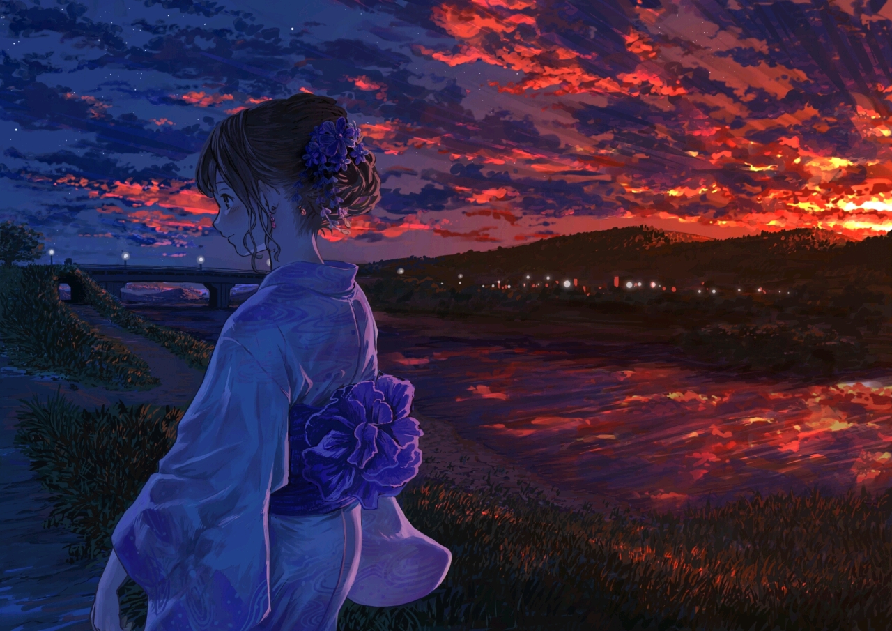 雨夜车站